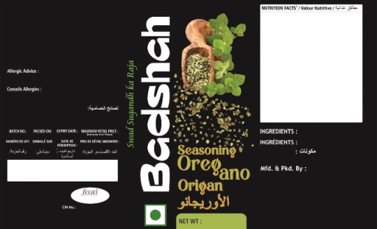 Badshah Seasoning Oregano Device mark 5623773 Trademark
