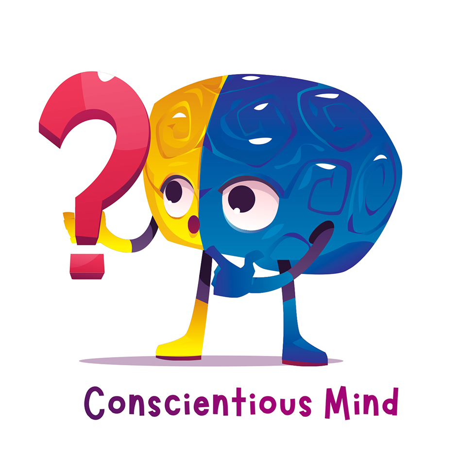 Conscientious Mind (with Device Of Cartoon) Device mark 5626507 Trademark