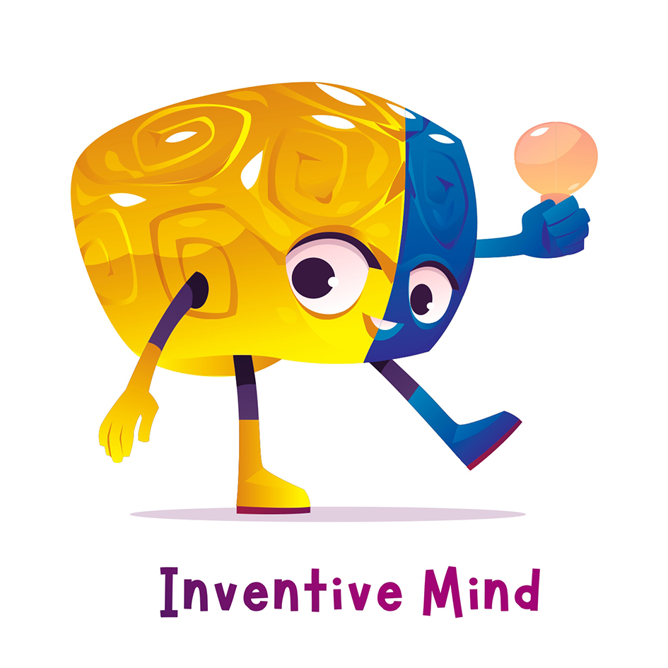 Inventive Mind (with Device Of Cartoon) Device mark 5626524 Trademark