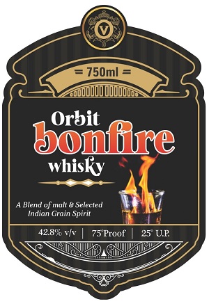 Orbit Bonfire Whisky With Lable Device mark 5628767 Trademark