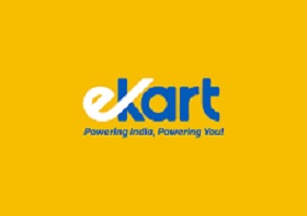 Ekart - Powering India, Powering You! ( Coloured Label) With Yellow Background. Device mark 5600916 Trademark