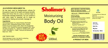 Shalimar’s Moisturizing Body Oil Device mark 5631408 Trademark