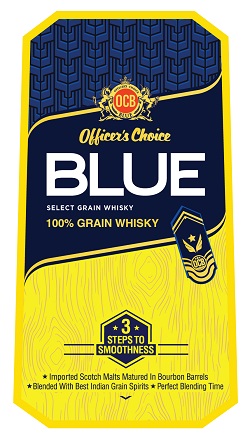 Officer’s Choice Blue Select Grain Whisky Device mark 5658015 Trademark