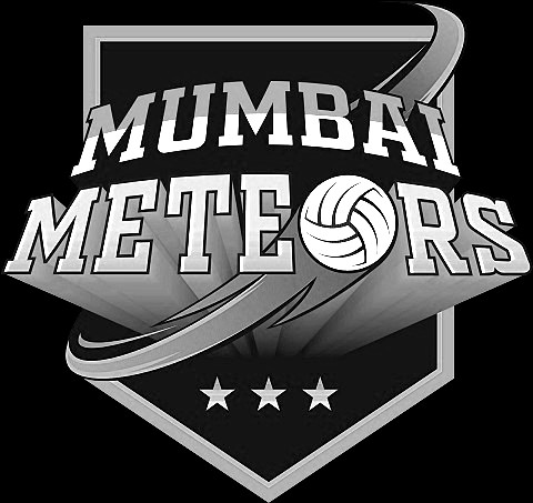 Mumbai Meteors Black And White Logo Device mark 5662581 Trademark