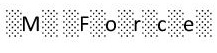 Mforce (with Device) Device mark 5672870 Trademark