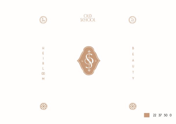 Old School "os" Frame Logo With "heirloom Beauty" Frame And Telugu Letters Device mark 5680677 Trademark