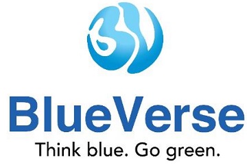 Blueverse Think Blue. Go Green. Device mark 5687572 Trademark