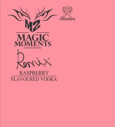 Radico Magic Moments Remix Raspberry Flavoured Vodka (label) Device mark 5687085 Trademark