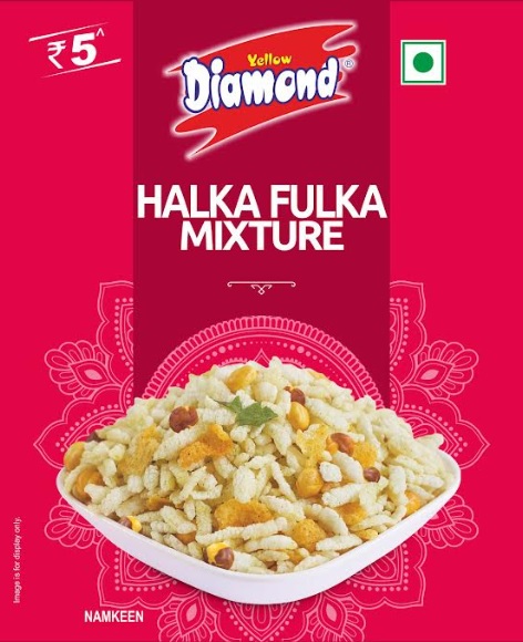 Yellow Diamond Halka Fulka Mixture Device mark 5727529 Trademark
