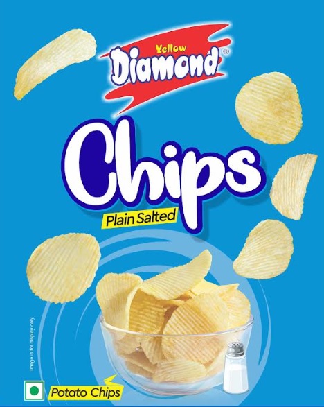 Yellow Diamond Chips Plain Salted Device mark 5727535 Trademark