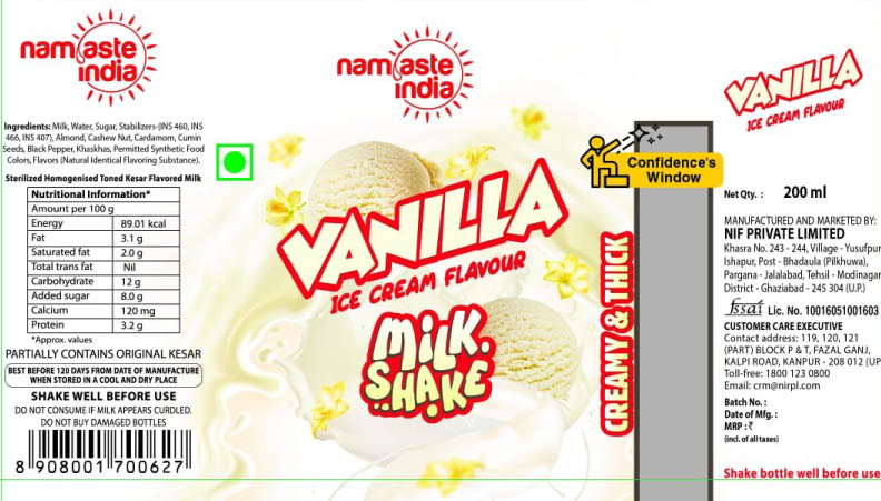 Namaste India Vanilla Device mark 5744929 Trademark