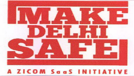 Make Delhi Safe A Zicom Saas Initiative Device mark 2284904 Trademark