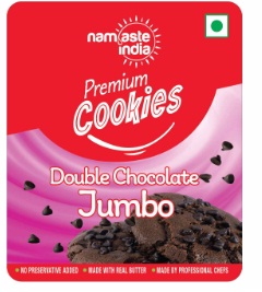 Namaste India Premium Cookies Double Chocolate Jumbo Device mark 5749261 Trademark
