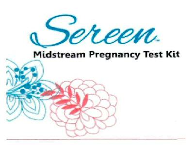 Sereen Midstream Pregnancy Test Kit Device mark 5761150 Trademark