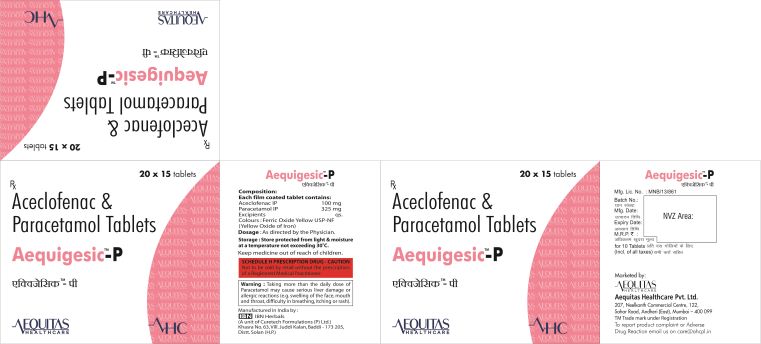 Aequitas Healthcare Aequigesic-p Device mark 5776166 Trademark