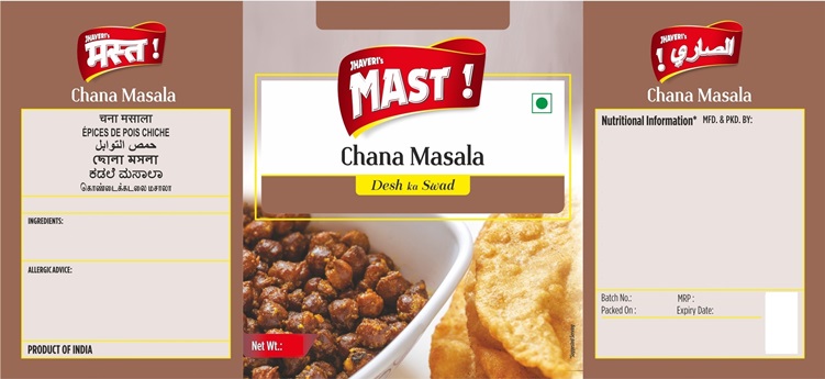 Jhaveri’s Mast Chana Masala Device mark 5784883 Trademark