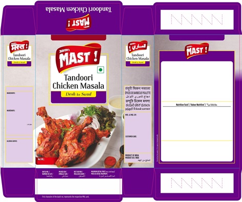 Jhaveri’s Mast Tandoori Chicken Masala Device mark 5784888 Trademark