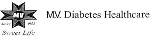 Mv - Sweet Life - M.v.diabetes Healthcare Device mark 5791335 Trademark