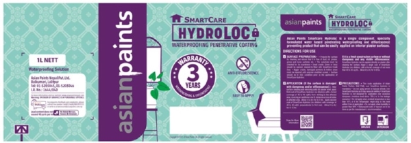 Asian Paints Smartcare Hydroloc Device mark 5798338 Trademark