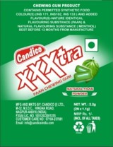 Candico Xxxtra Chewing Gum Paan Device mark 5800795 Trademark