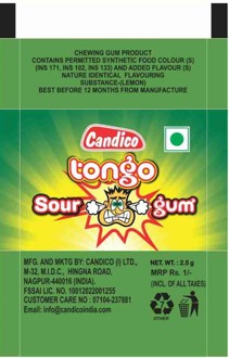 Candico Tongo Sour Gum Device mark 5800826 Trademark