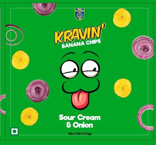 Kravin' Banana Chips Sour Cream & Onion Device mark 5823266 Trademark
