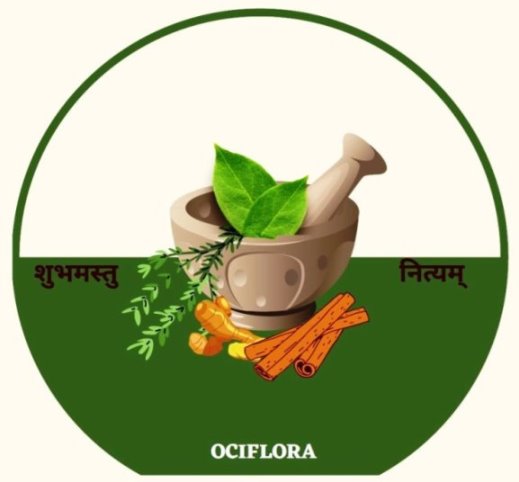 Ociflora With Sanskrit Word Shubhamastu Nityam With Photo Of Herbs Device mark 5831470 Trademark