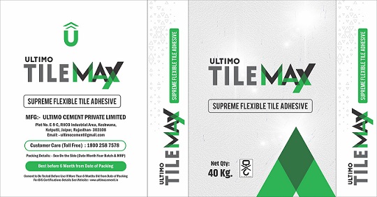 Ultimo Tilemax Supreme Flexible Tile Adhesive Device mark 5832049 Trademark