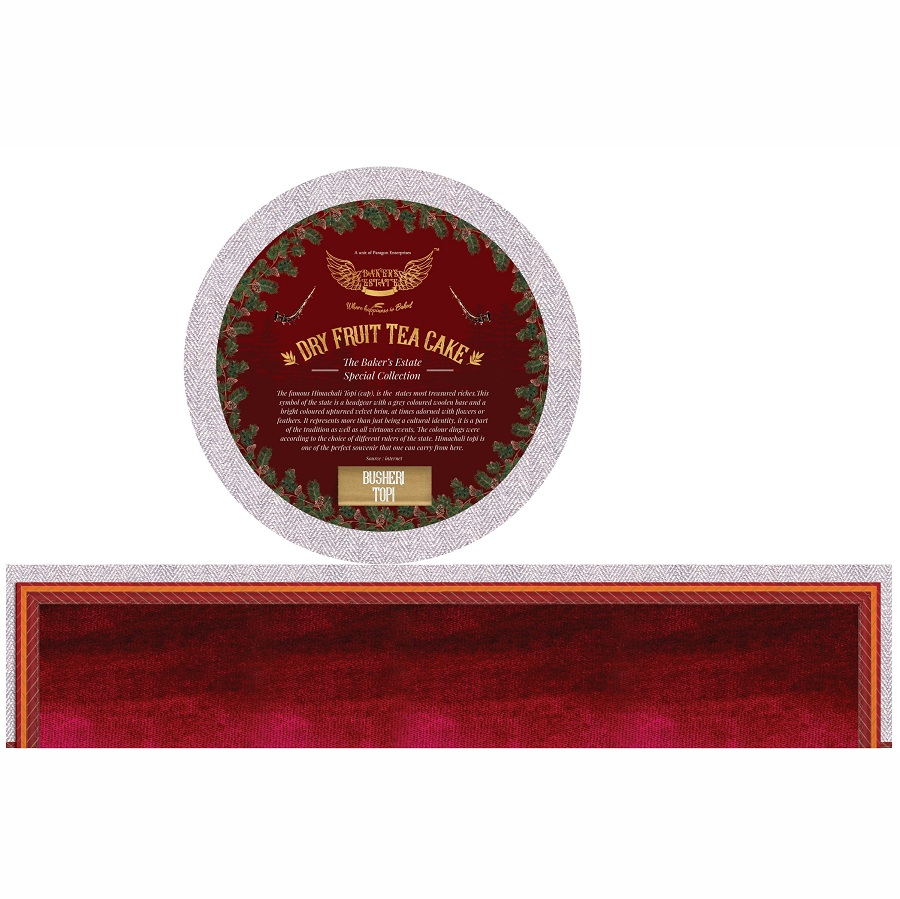 Baker's Estate Dry Fruit Tea Cake Busheri Topi Device mark 5842778 Trademark