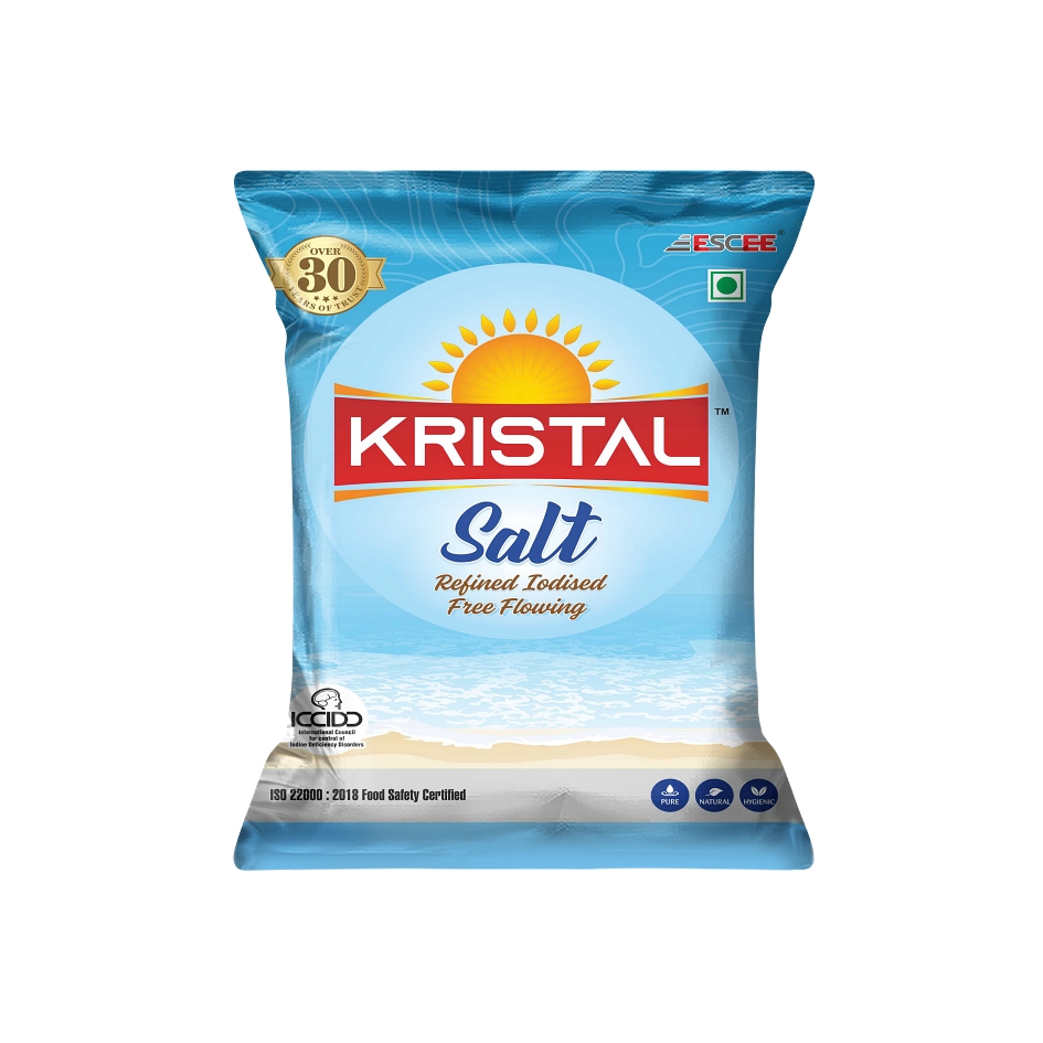 Kristal Salt Refined Iodised Free Flowing Device mark 5857230 Trademark