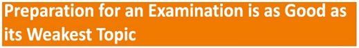 Preparation For An Examination Is As Good As Its Weakest Topic Logo Device mark 5868218 Trademark