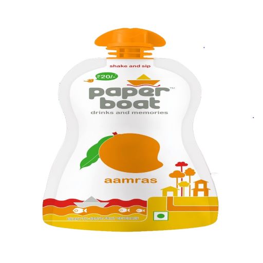 Paper Boat Aamras Label Device mark 5880869 Trademark