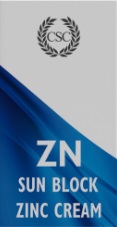 Csc Zn Sun Block Zinc Cream Device mark 5887170 Trademark