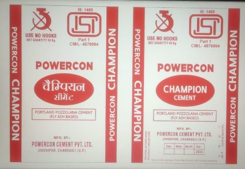 Powercon Champion Cement Label Device mark 5917454 Trademark