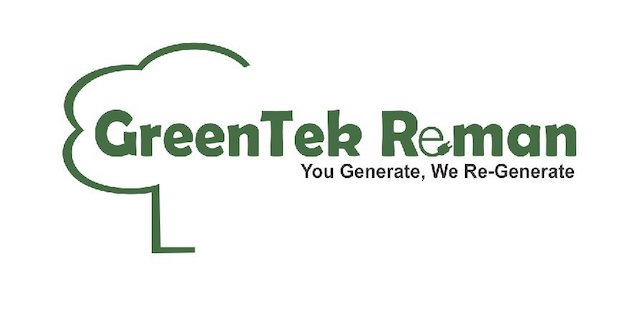 Greentek Reman You Generate, We Re-generate Device mark 5928097 Trademark