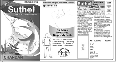 Boroline’s Suthol Active Chandan Spray Device mark 5935309 Trademark