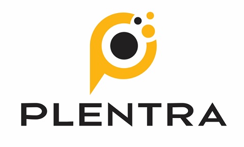 Plentra Along With A Design Representing A Letter "p" With Motifs Of An Eye, And Dots Representing Intelligence Device mark 5936981 Trademark