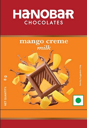 Hanobar Chocolates Mango Creme Milk Device mark 5962195 Trademark