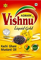 Label Of Vishnu Liquid Gold Kachi Ghani Mustard Oil Device mark 5968842 Trademark