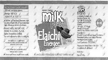Milk Plus Elaichi Energee (label) Device mark 2450791 Trademark
