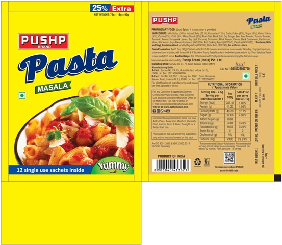Pushp Brand Pasta Masala Device mark 5973920 Trademark