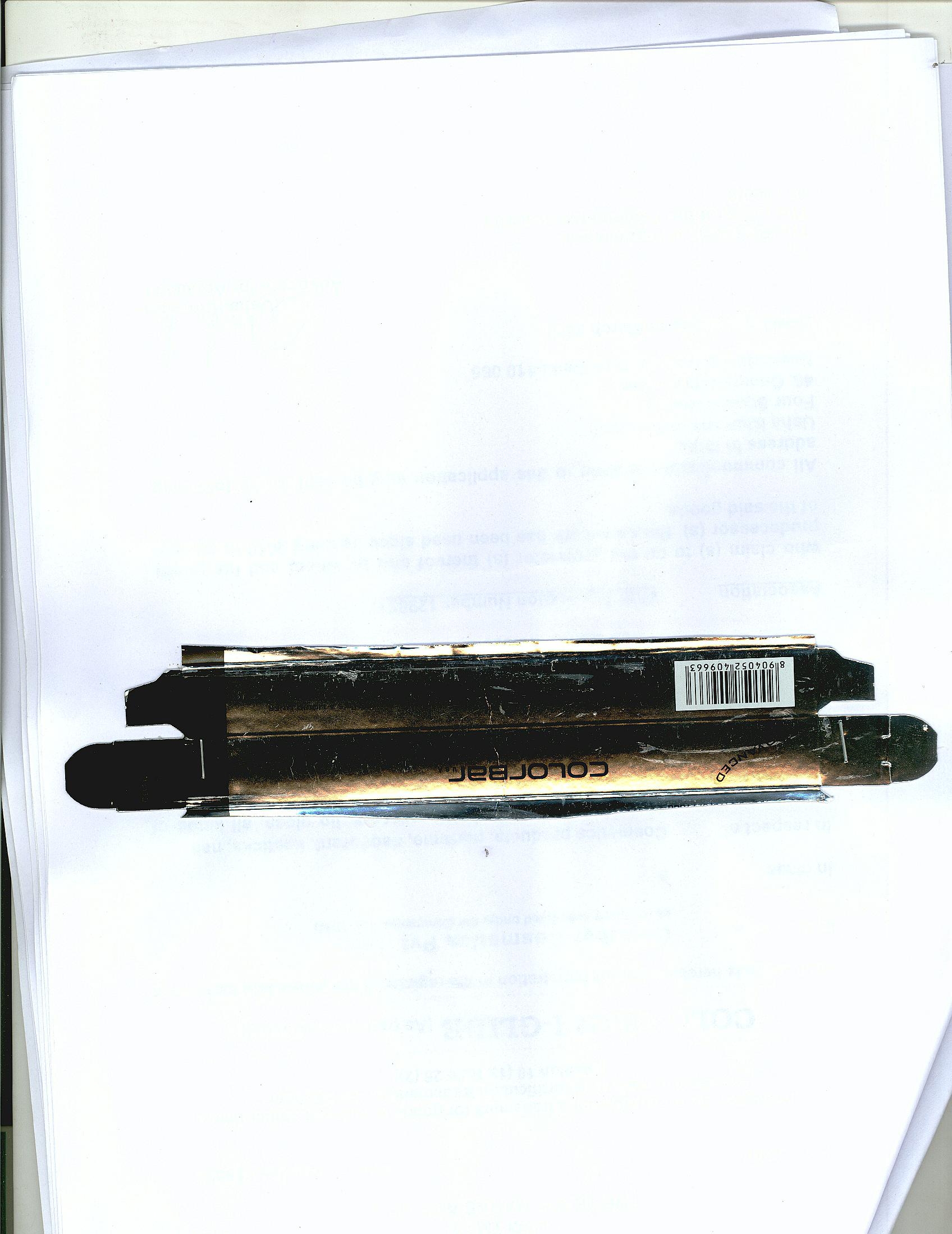 Colorbar I-glide (label) Device mark 2110647 Trademark
