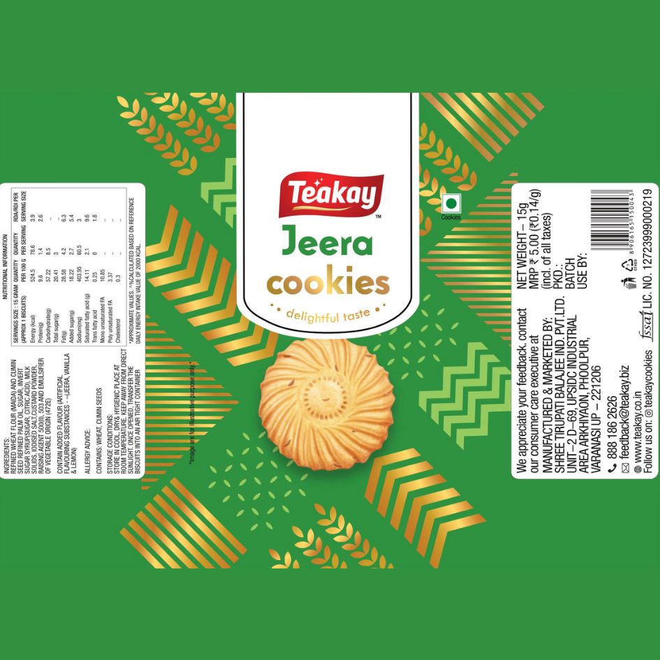 Teakay Jeera Cookies Device mark 5986751 Trademark