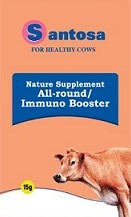 Santosa For Healthy Cows Nature Supplement All-round/ Immuno Booster Device mark 6007787 Trademark