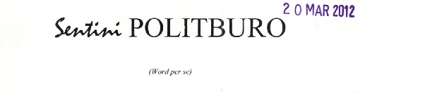 Sentini Politburo Device mark 2302047 Trademark