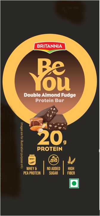 Britannia Beyou Double Almond Fudge Device mark 6013423 Trademark