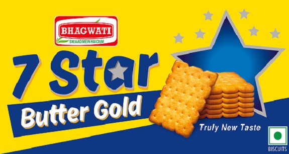 Bhagwati 7 Star Butter Gold Device mark 6013588 Trademark