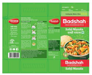 Badshah Sabji Masala Device mark 6018790 Trademark