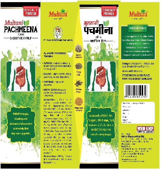 Multani Pachmeena Tonik Digestive Syrup Device mark 6024453 Trademark