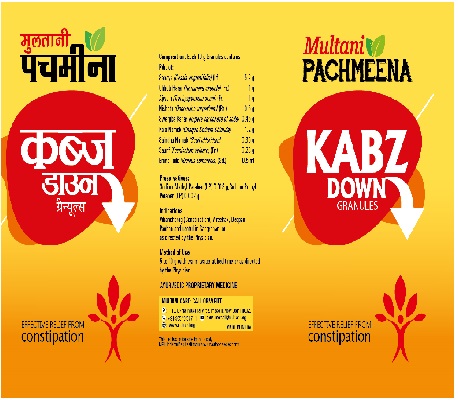 Multani Pachmeena Kabz Down Device mark 6026217 Trademark